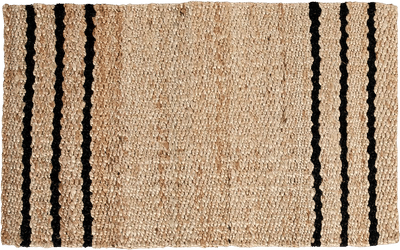 Three Striped Jute Doormat
