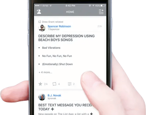 The List App (B.J. Novak)