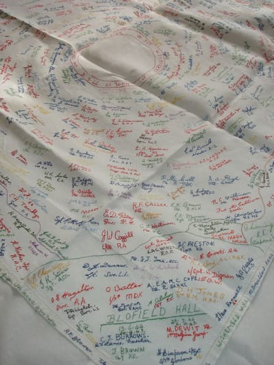 Embroidered Tablecloth Guest Book
