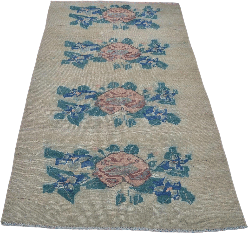 Vintage Whimsical Floral Rug