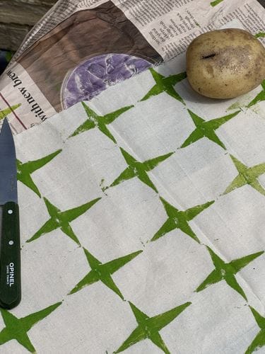 Potato stamp!
