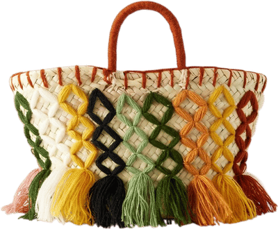 Cap d'Antibes Panier Raffia Tote