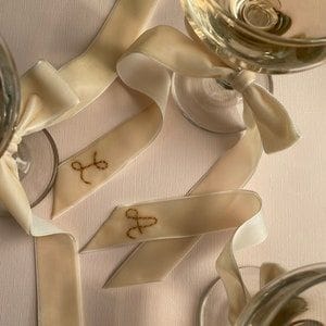 Custom Embroidered Velvet Ribbon