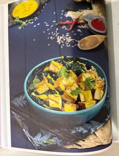 Curried Peanut Sauce Bowl with Tofu & Kale Recipe
