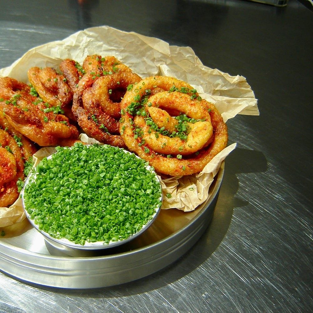 Sweet Potato Fritter + Burnt Spring Onion Ranch Recipe