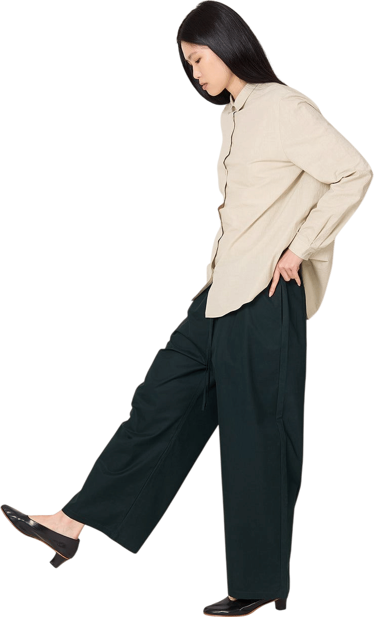Sanded Cotton Drawstring Pant