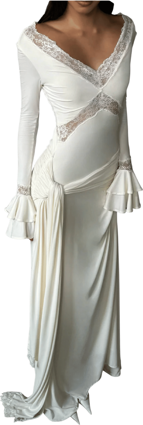 Electra Slinky Lace Maxi Dress