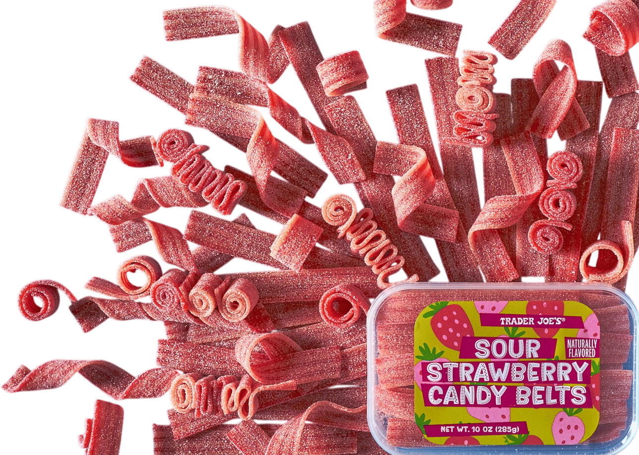 Sour Strawberry Candy Belts