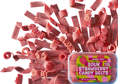 Trader Joe's Sour Strawberry Candy Belts