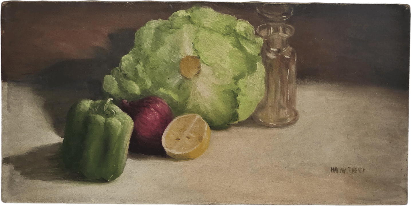 Vintage Still Life Oil Painting