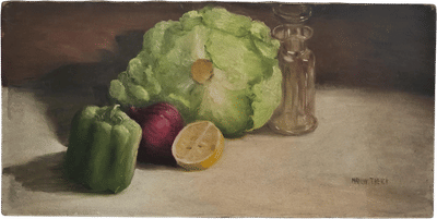 Vintage Still Life Oil Painting
