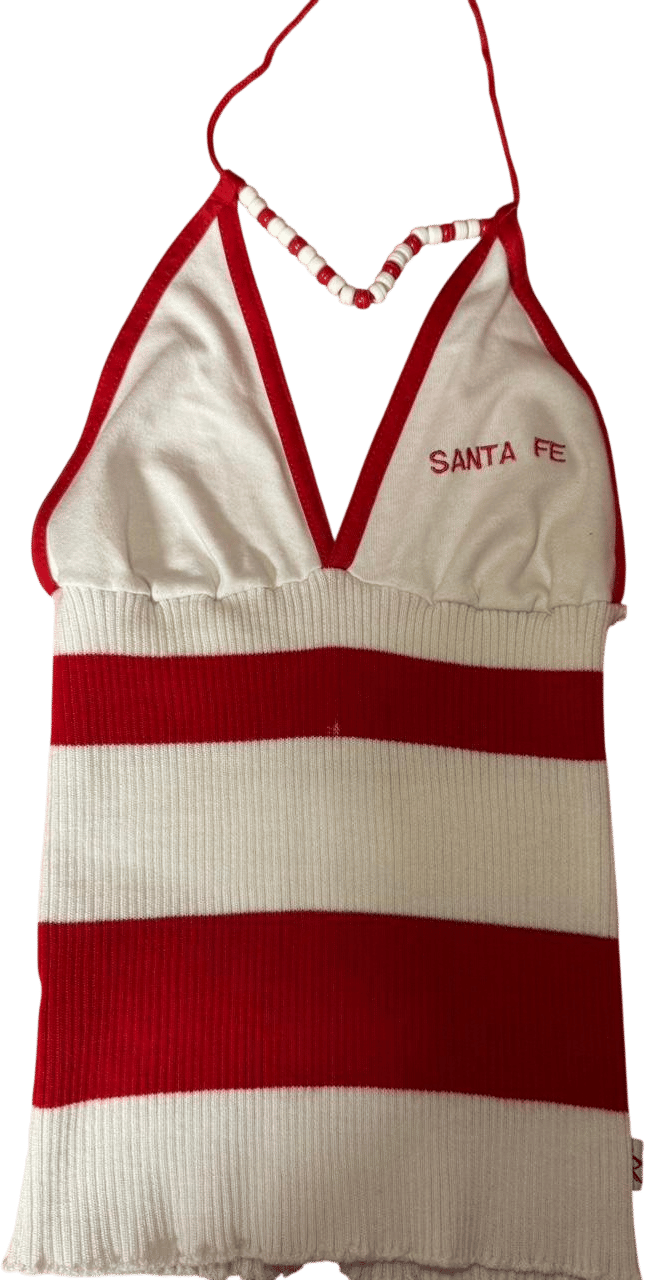 !M?ERFECT Women's White and Red Vest