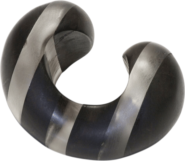 Patricia Von Musulin Wide Brown Wood Lucite Cuff Bracelet