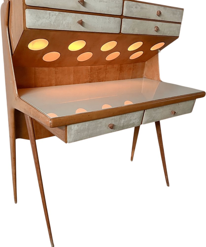Italian MCM Desk by Silvio Cavatorta