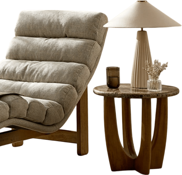 Elio Marble Round Side Table