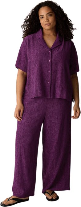 Monochrome purple outfits