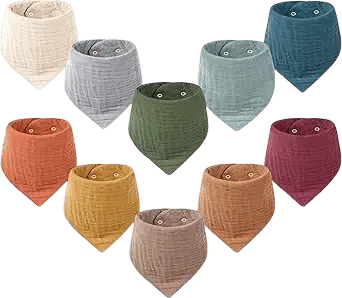 Konssy Muslin Baby Dribble Bibs