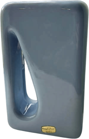 90s Asymmetrical Haeger Vase (Cornflower Blue)