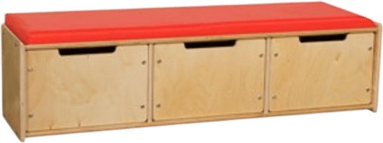 Reading Bench - Unassembled w/ Three Drawers