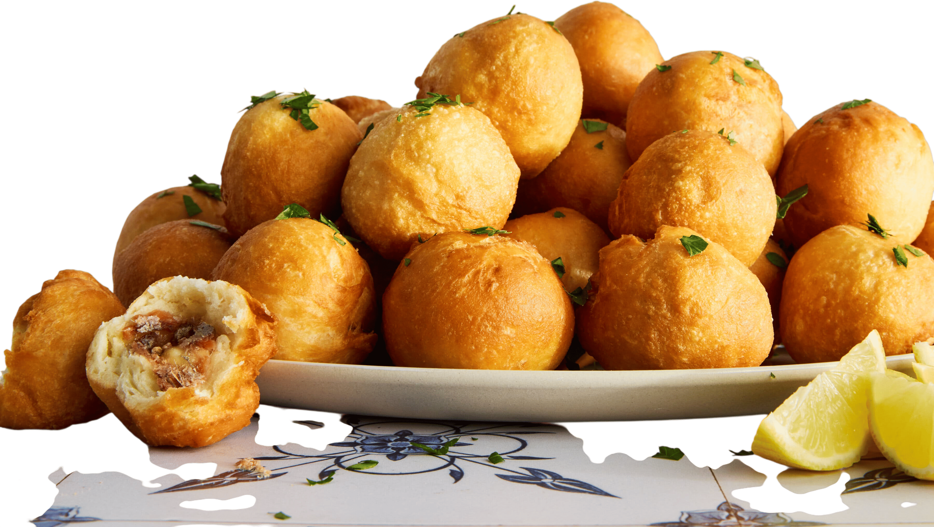 zeppole al salmone