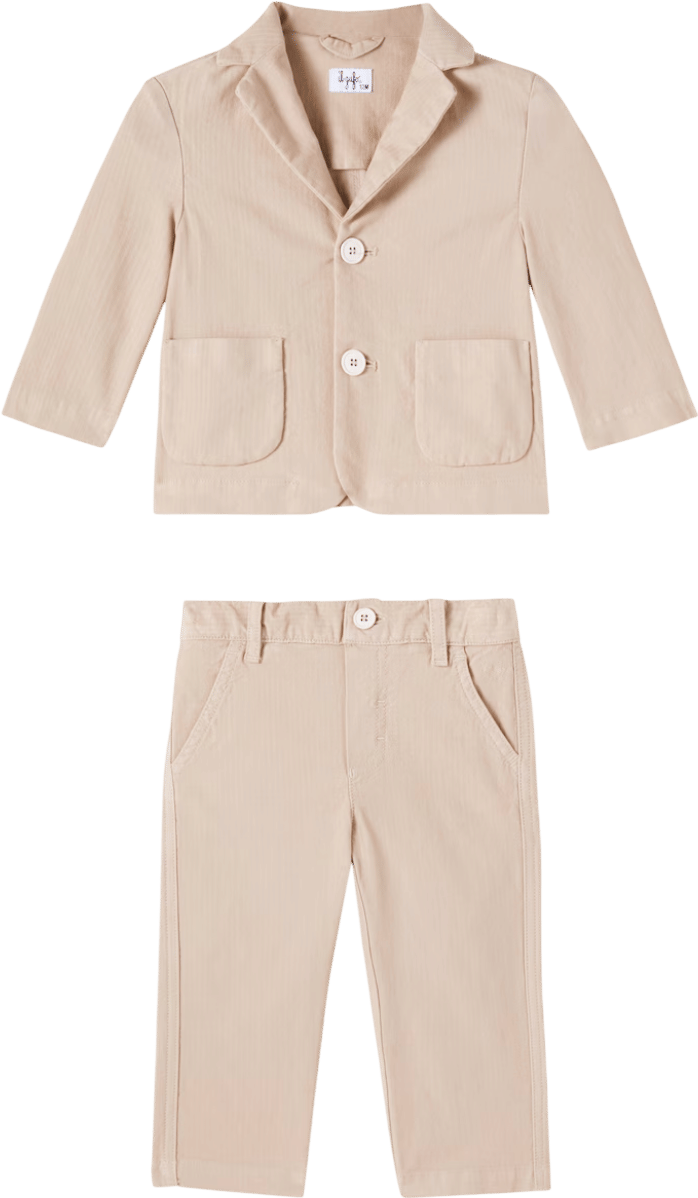 Il Gufo Baby cotton-blend top and pants set