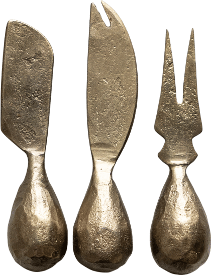 Hand Forged Iron Cheese Knives by Luxe B Co
