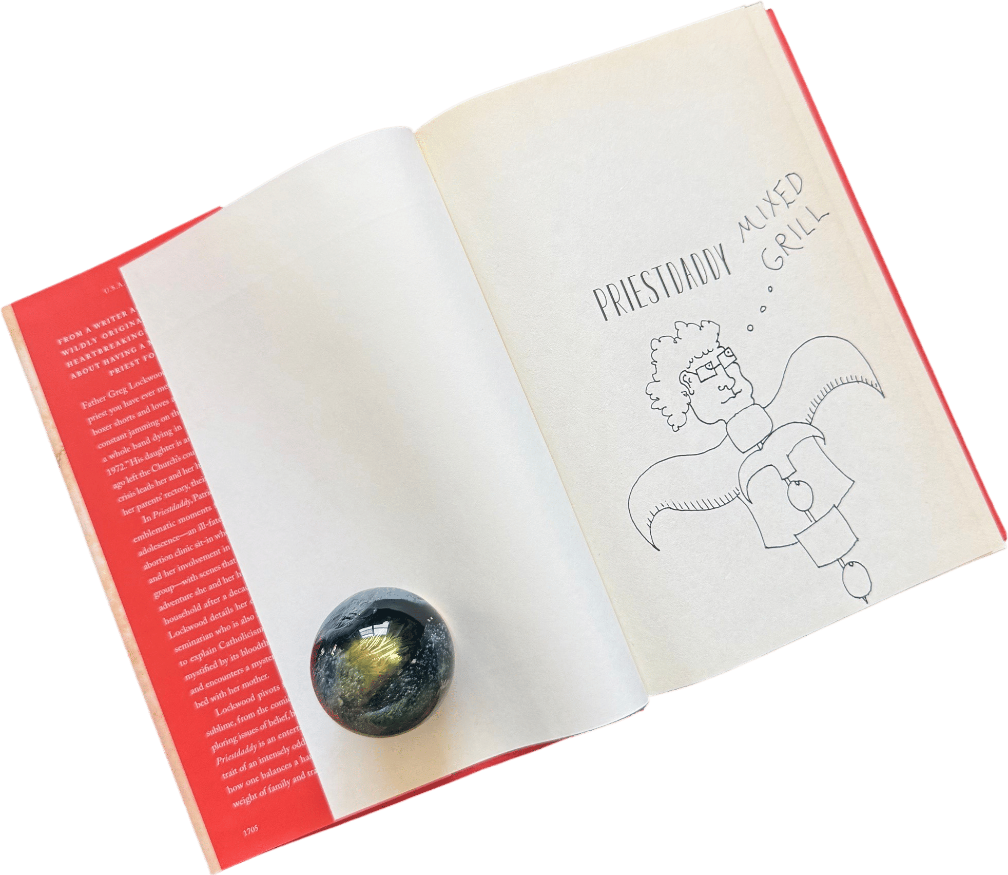 Tricia Lockwood's Drawing of Jonathan Franzen Crucified on a Portobello Mushroom