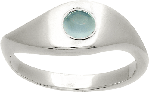 Hurricane Ring - Blue Chalcedony — Available Now