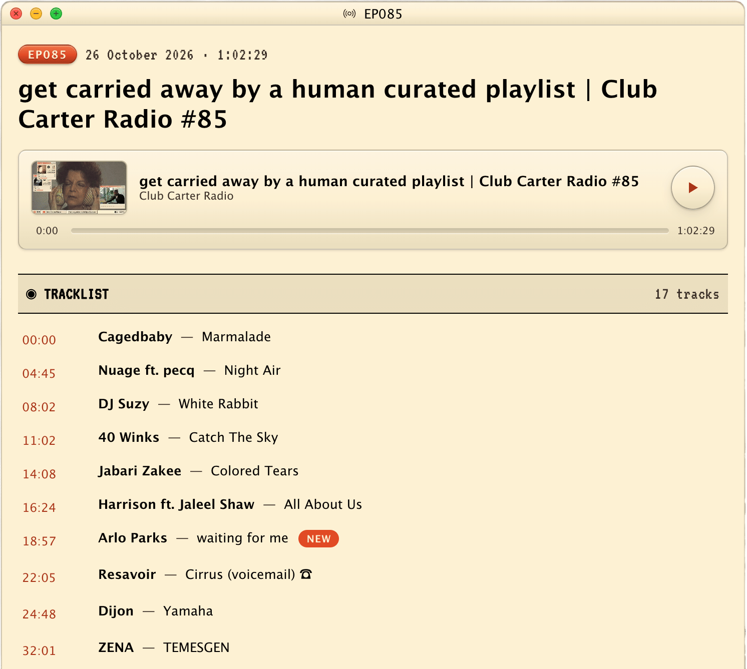 Club Carter Radio