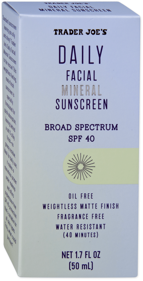 Trader Joe's Daily Facial Mineral Sunscreen SPF 40