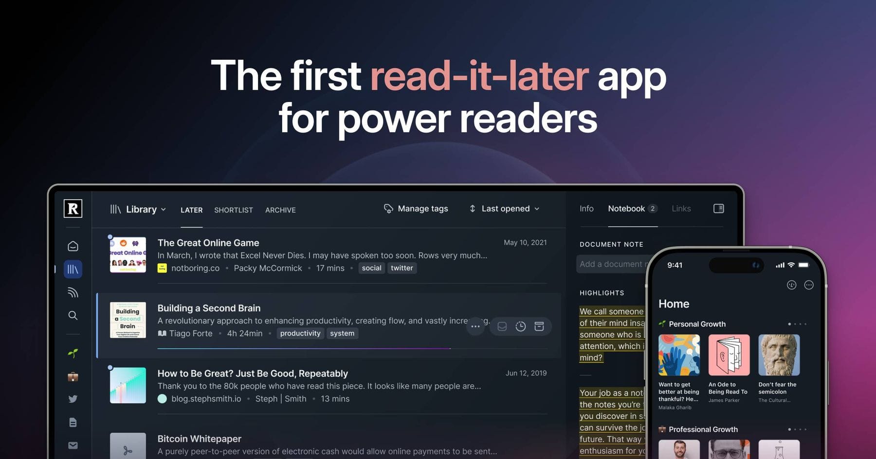 Readwise Reader