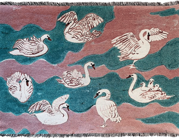 Peaceful Swans Blanket