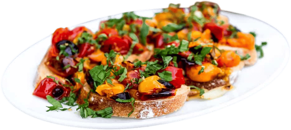 Roasted Cherry Tomato Bruschetta 🍅