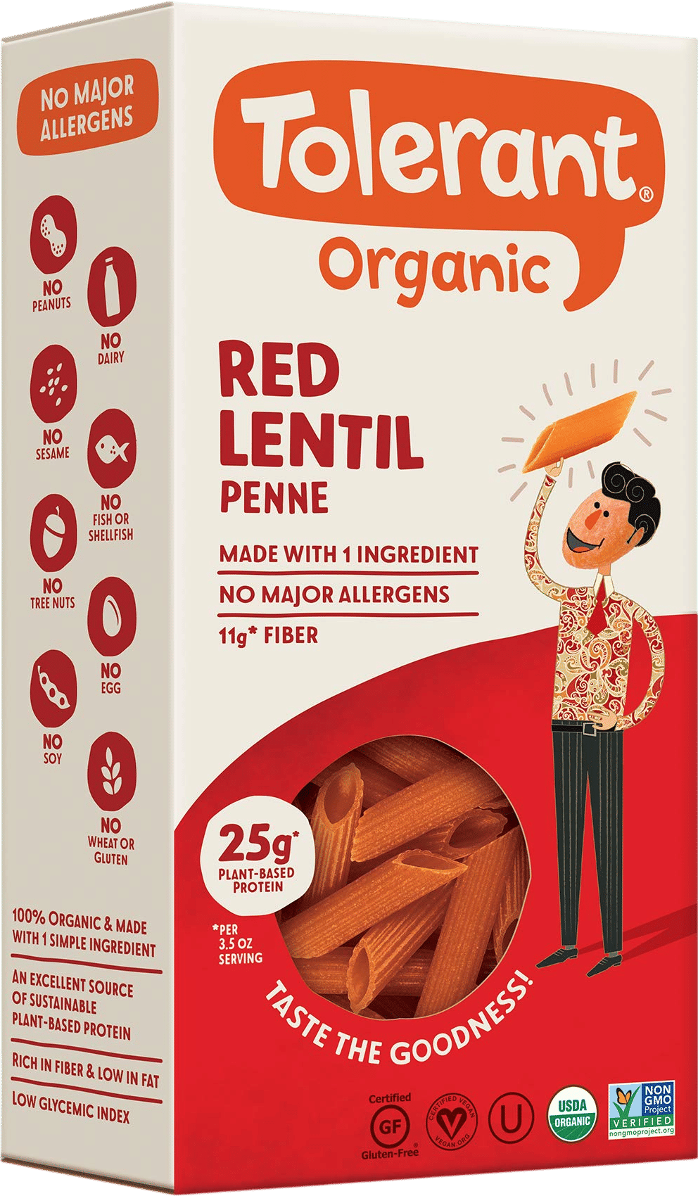 Organic Red Lentil Penne