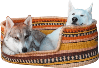 African Handmade Woven Pet Bed