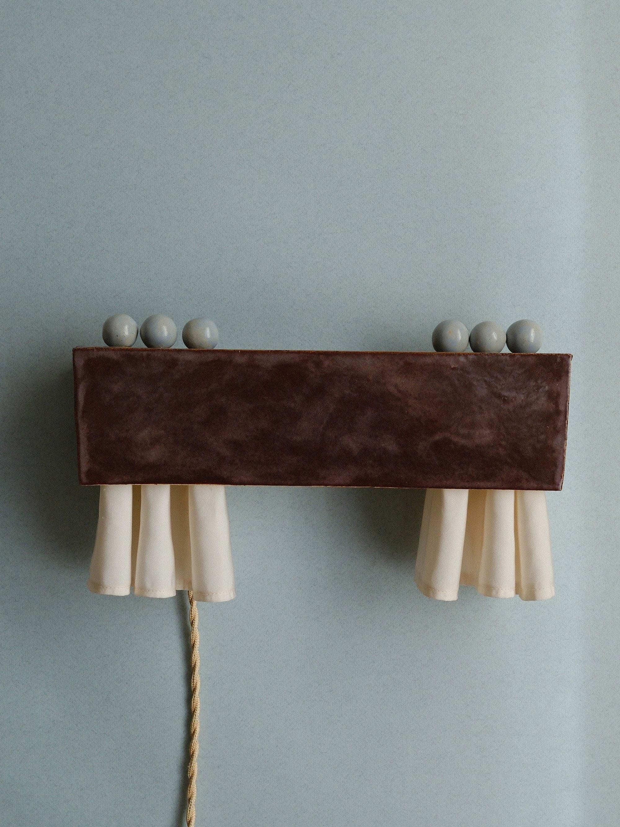 Ceramic Curtain Sconce V2 by Liyang Zhang