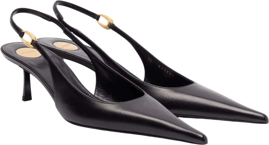 Vendome 50 leather slingback pump