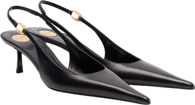 Vendome 50 Leather Slingback Pumps