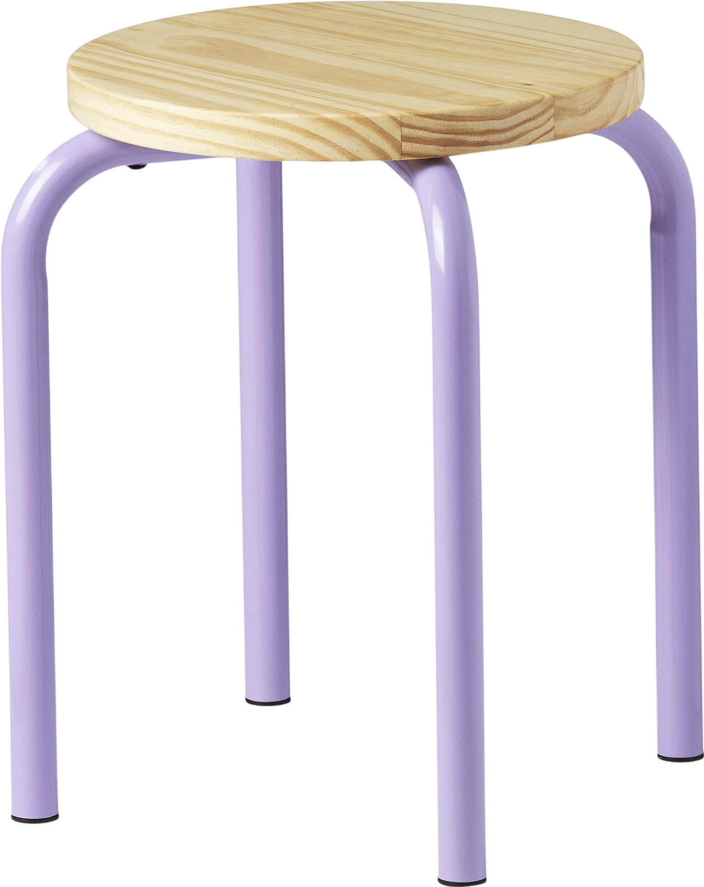 IKEA DOMSTEN Stool (lilac/pine)