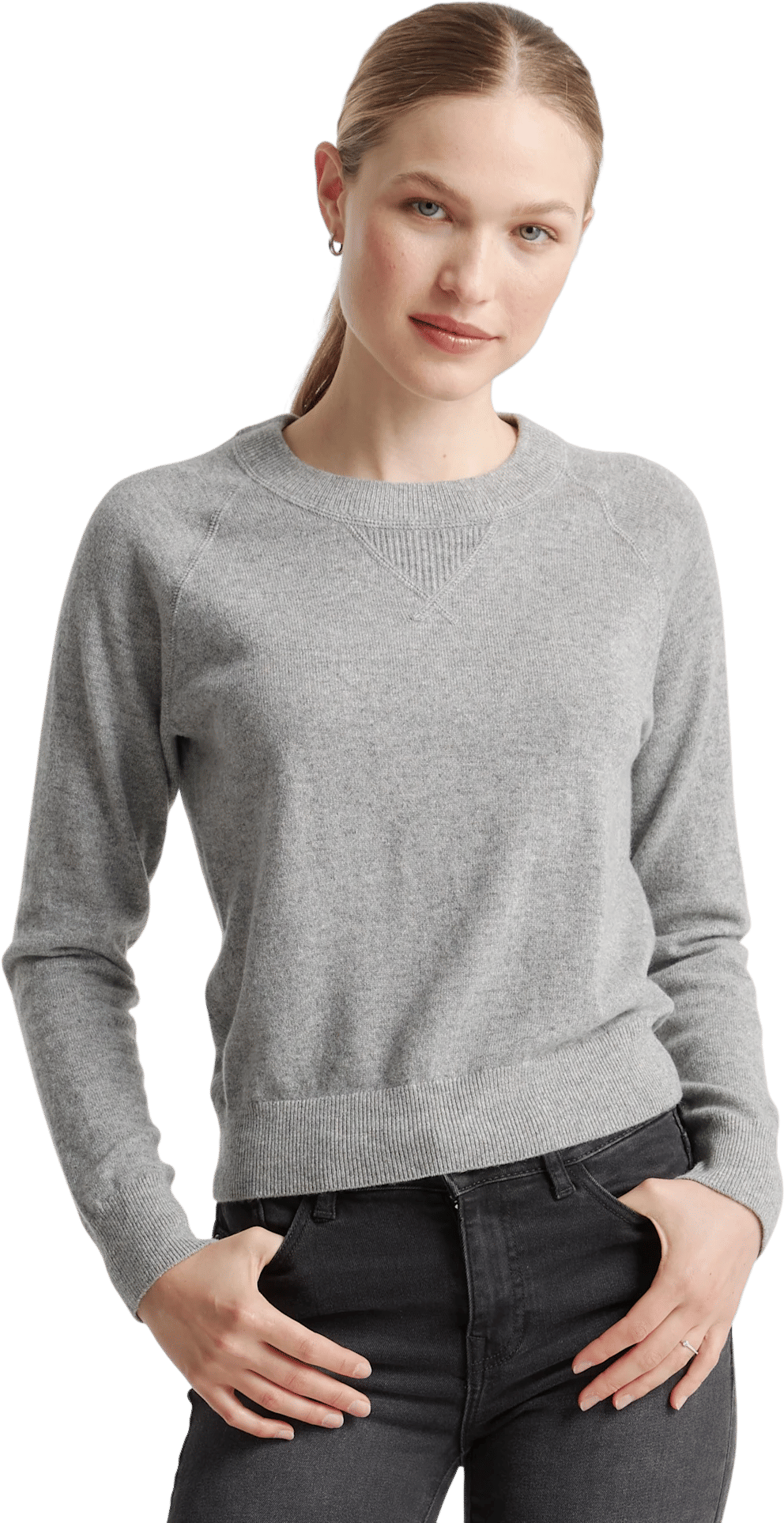 Quince Mongolian Shrunken Cashmere Sweatshirt