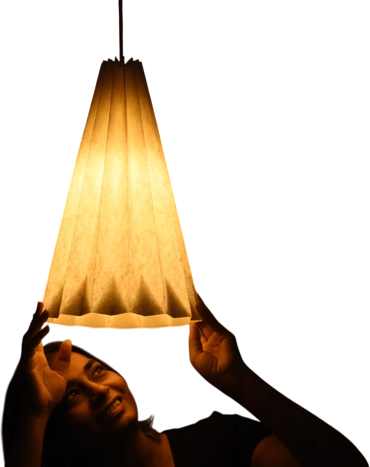 White Paper Origami Lampshade (TIPI)