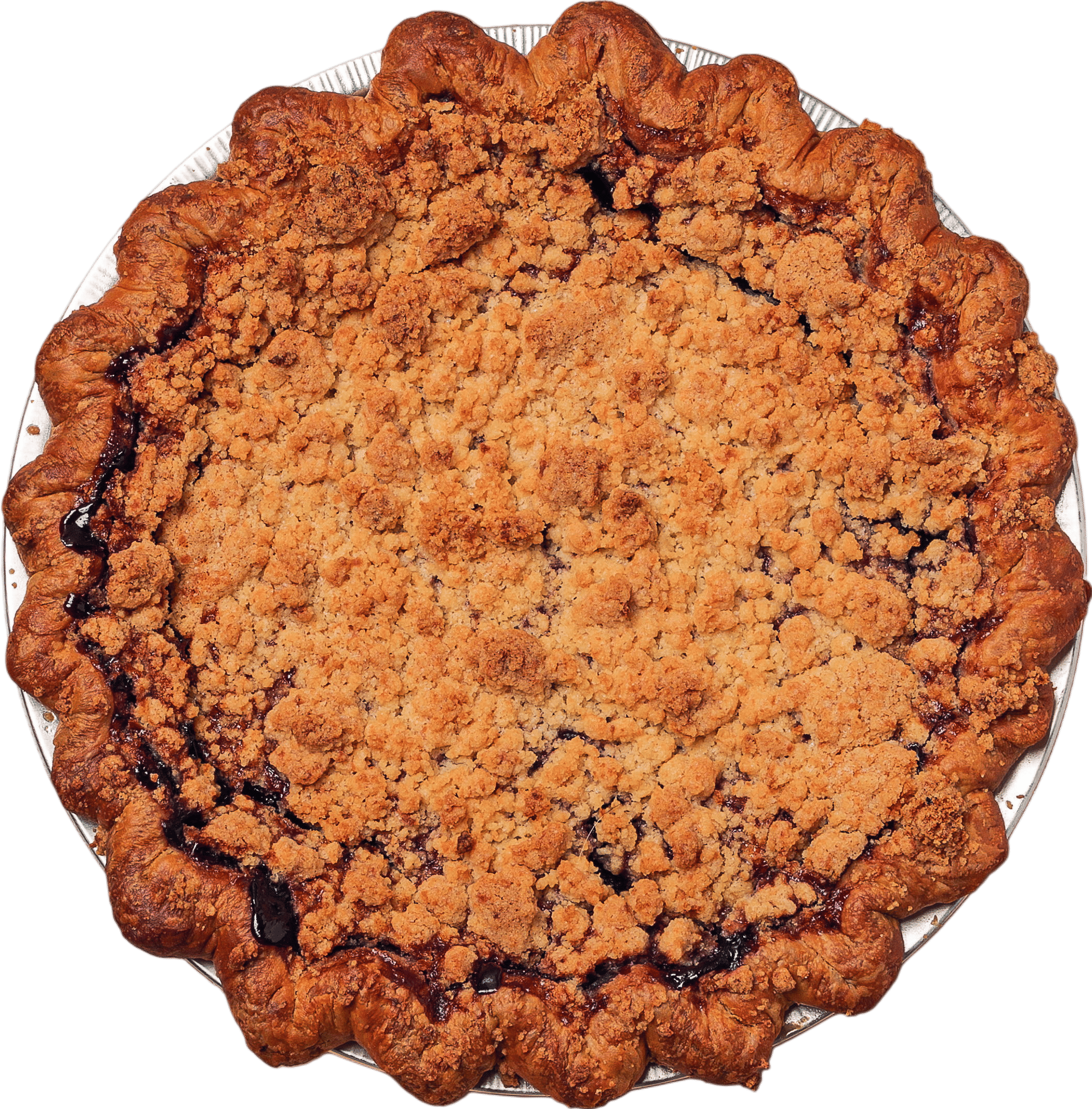 Blueberry with Lavender & Cream Cheese Crumble Pie Recipe