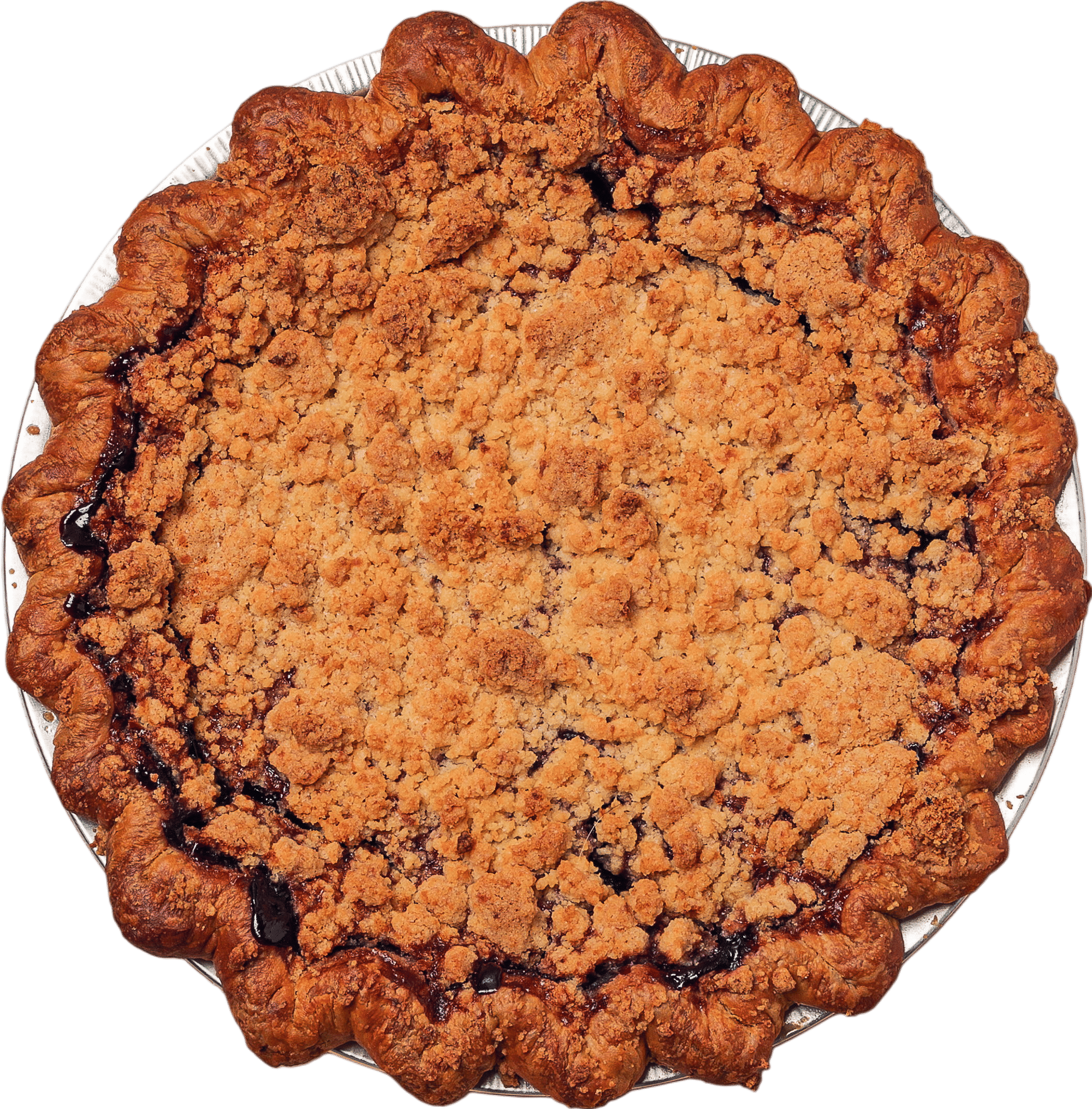 Blueberry with Lavender & Cream Cheese Crumble Pie Recipe