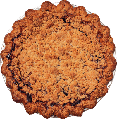 Blueberry with Lavender & Cream Cheese Crumble Pie Recipe