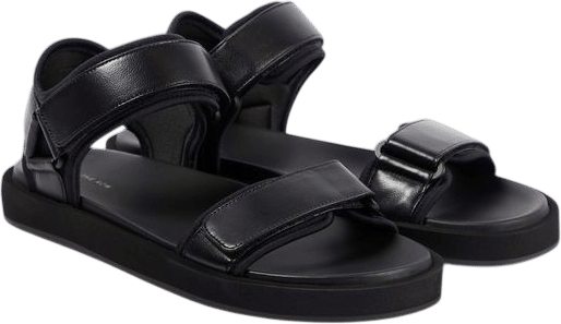 THE ROW | Hook and Loop leather sandals