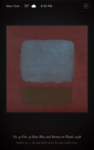The weather as a Rothko