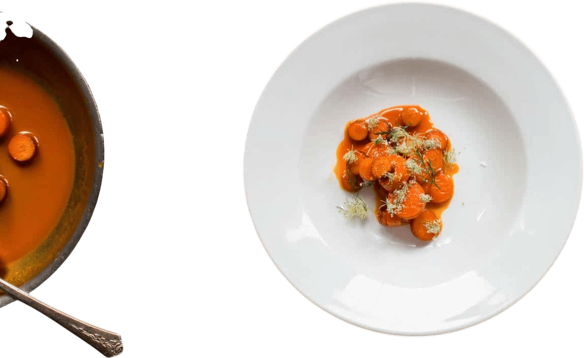 Carrots Glazed in Carrot Juice