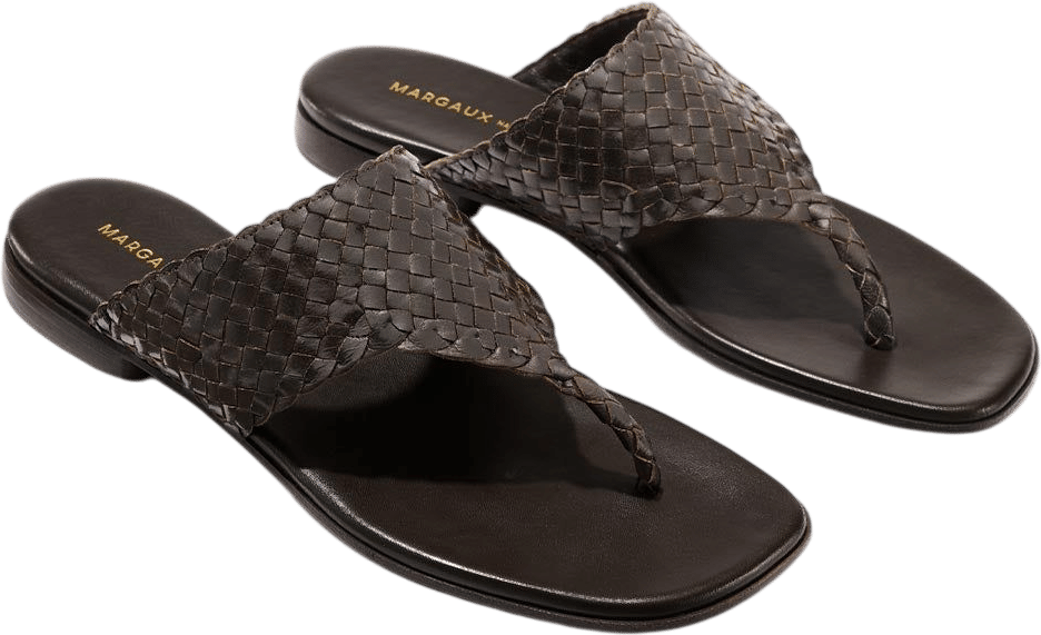 Margaux Deia Sandal Espresso Woven Leather
