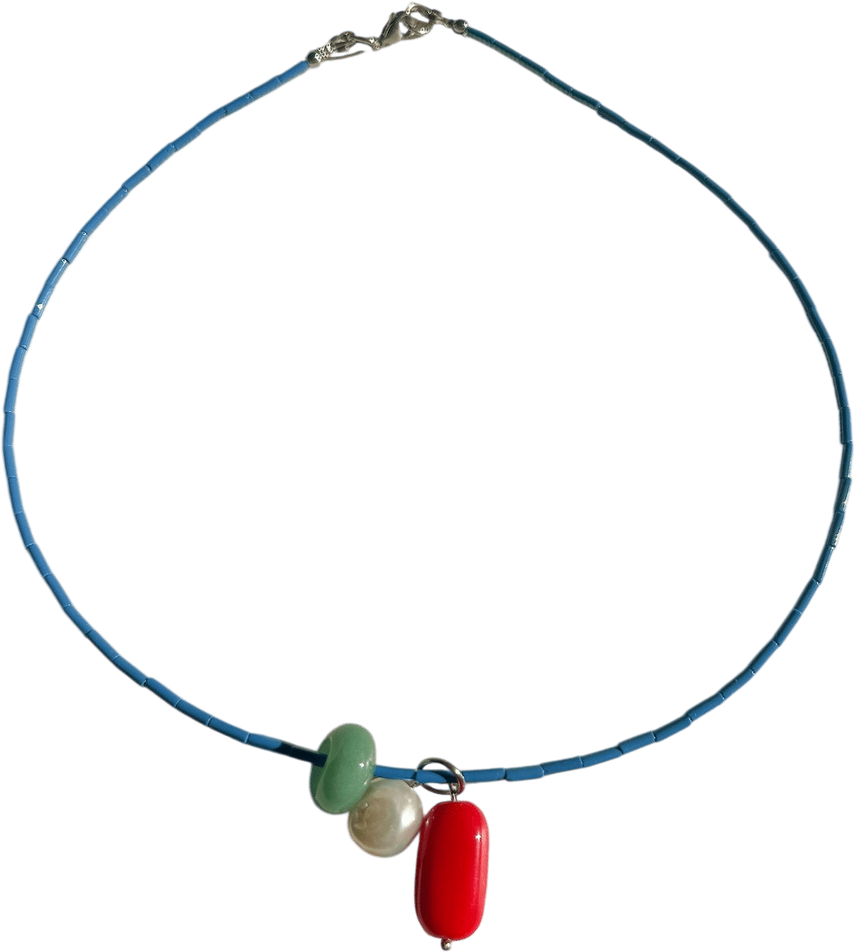 Colorful Beaded Charm Necklace