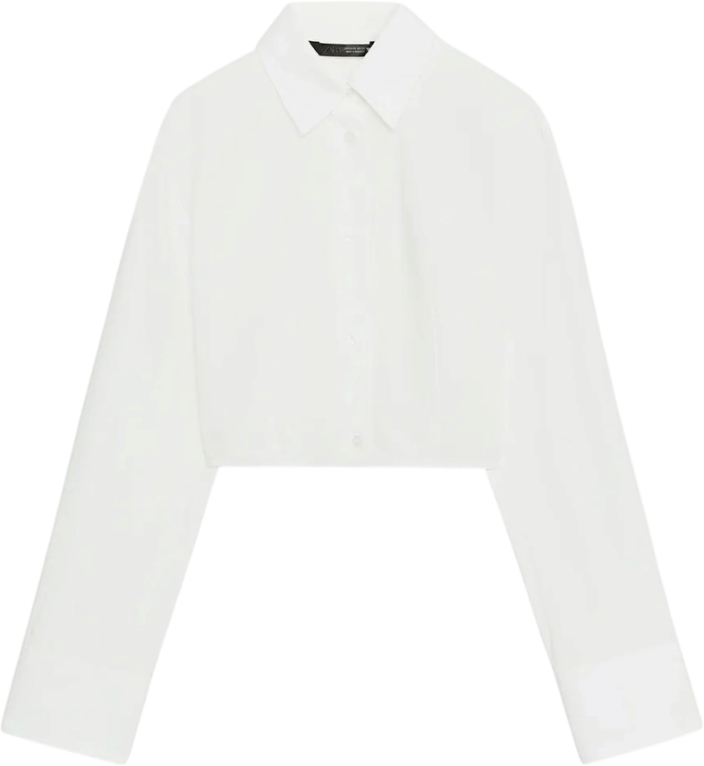 Cropped Cotton Shirt
